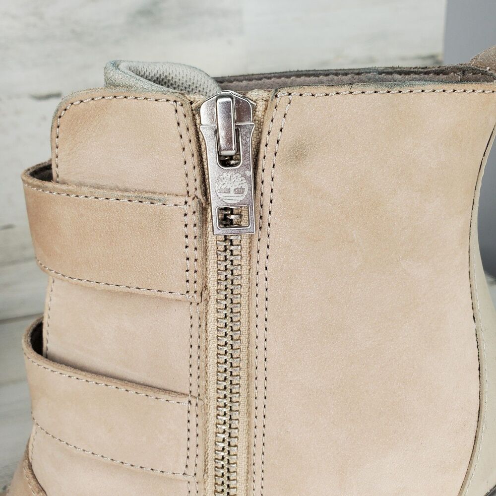 Timberland Women's Lana Point Boot Buckled Light Taupe Nubuck A5MPR Size 9.5 - Picture 11 of 16